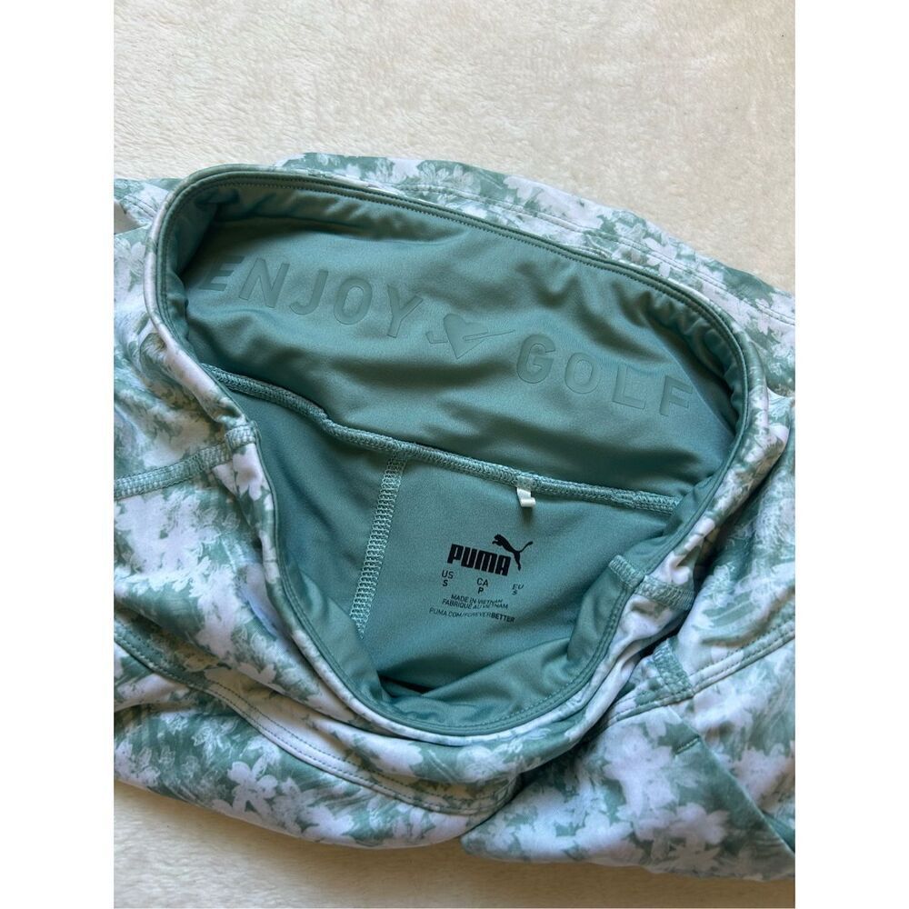 PUMA Athletic Skort – Green Floral Print, Built-in Shorts Size S - Picture 3 of 8
